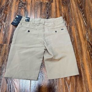 Nike - Hurley Khaki Tan Kids' Boys Size 12 Performance Shorts 9” Chino